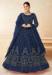 Picture of Delightful Net Midnight Blue Anarkali Salwar Kameez