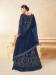 Picture of Delightful Net Midnight Blue Anarkali Salwar Kameez