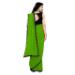 Picture of Well Formed Georgette Olive Saree