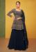 Picture of Georgette Midnight Blue Straight Cut Salwar Kameez