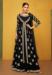 Picture of Gorgeous Georgette Black Straight Cut Salwar Kameez