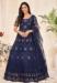 Picture of Superb Net Dark Slate Grey Anarkali Salwar Kameez