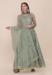 Picture of Lovely Net Dark Sea Green Anarkali Salwar Kameez