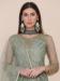 Picture of Lovely Net Dark Sea Green Anarkali Salwar Kameez