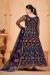 Picture of Well Formed Net Midnight Blue Anarkali Salwar Kameez