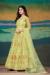 Picture of Sublime Net Pale Golden Rod Anarkali Salwar Kameez