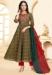 Picture of Cotton Dark Olive Green Readymade Salwar Kameez