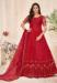 Picture of Sightly Net Fire Brick Straight Cut Salwar Kameez