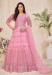 Picture of Net Pale Violet Red Straight Cut Salwar Kameez