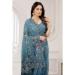 Picture of Ravishing Net Light Slate Grey Saree