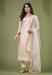 Picture of Stunning Net Tan Straight Cut Salwar Kameez