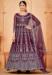 Picture of Delightful Net Purple Anarkali Salwar Kameez