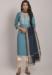 Picture of Elegant Rayon Cadet Blue Readymade Salwar Kameez