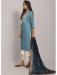 Picture of Elegant Rayon Cadet Blue Readymade Salwar Kameez