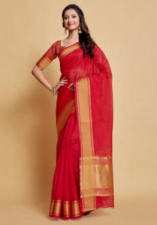 Picture of Marvelous Organza Salmon Saree