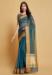 Picture of Grand Organza Dark Slate Blue Saree