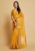 Picture of Shapely Organza Golden Rod Saree