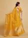 Picture of Shapely Organza Golden Rod Saree