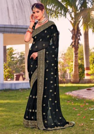 Picture of Taking Georgette Black Saree