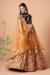 Picture of Pleasing Net Sandy Brown Lehenga Choli