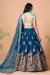 Picture of Ravishing Net Teal Lehenga Choli