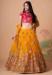 Picture of Ideal Net Dark Orange Lehenga Choli