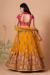 Picture of Ideal Net Dark Orange Lehenga Choli