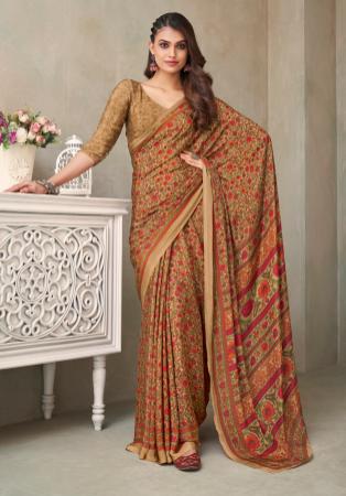 Picture of Nice Crepe & Silk Sienna Saree