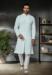 Picture of Cotton & Georgette & Silk Light Steel Blue Kurtas