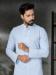 Picture of Elegant Cotton & Georgette & Silk Powder Blue Kurtas