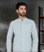 Picture of Cotton & Georgette & Silk Light Steel Blue Kurtas