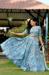 Picture of Exquisite Chiffon Light Blue Lehenga Choli