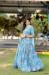 Picture of Exquisite Chiffon Light Blue Lehenga Choli