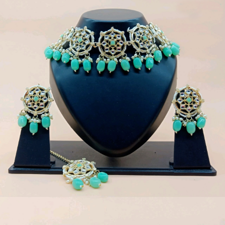 Picture of Graceful Light Sea Green Necklace Set