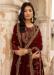 Picture of Superb Georgette Maroon Anarkali Salwar Kameez