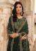 Picture of Georgette Sea Green Straight Cut Salwar Kameez