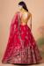 Picture of Grand Silk Crimson Lehenga Choli