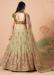 Picture of Alluring Silk Dark Khaki Lehenga Choli