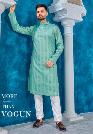 Picture of Gorgeous Silk Powder Blue Kurtas