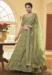 Picture of Amazing Silk Dark Olive Green Lehenga Choli