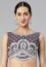 Picture of Marvelous Net Grey Designer Blouse