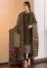 Picture of Georgette Dark Olive Green Straight Cut Salwar Kameez