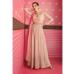 Picture of Fine Georgette Burly Wood Anarkali Salwar Kameez