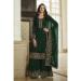 Picture of Georgette Sea Green Straight Cut Salwar Kameez