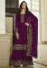 Picture of Pretty Georgette Purple Straight Cut Salwar Kameez