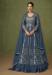 Picture of Enticing Georgette Steel Blue Anarkali Salwar Kameez