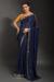 Picture of Fascinating Georgette Navy Blue Saree