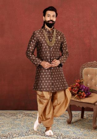 Picture of Classy Silk Brown Kurtas