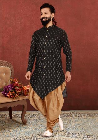 Picture of Excellent Silk Black Kurtas