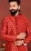 Picture of Nice Silk Fire Brick Kurtas